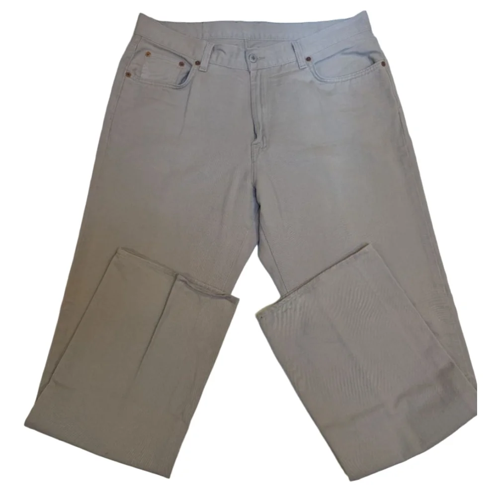 Men's Lucky Brand Beige Classic Fit Dungarees Waist 36 x 34
